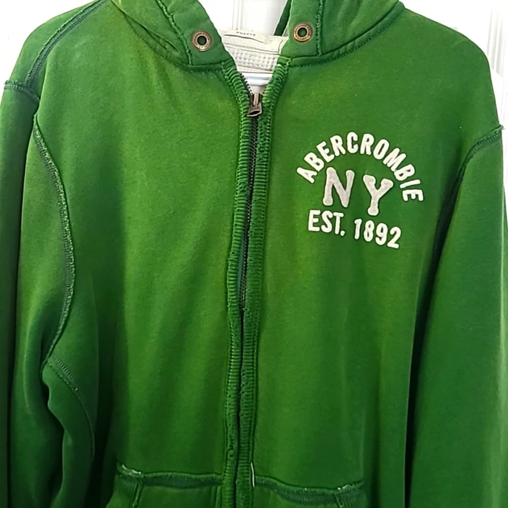 ABERCROMBIE & FITCH MANS BIG & TALL HOODED THERMAL VINTAGE JACKET SIZE XXLARGE